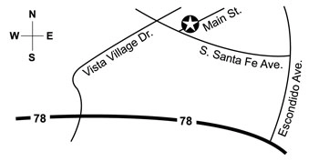 Chiropractic Vista CA Map